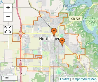 Area schools map